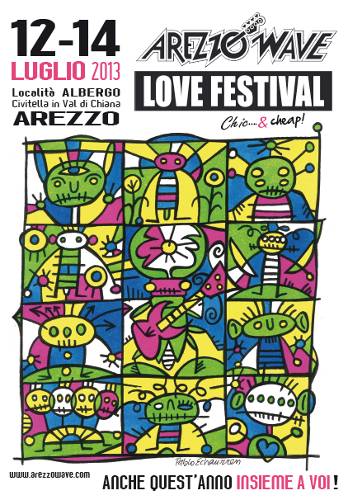 Preparazione ad Arezzo Wave Love Festival 2013  - 27esima edizione