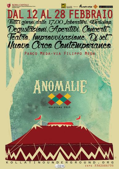 ANOMALIE  dal 12 al 28 febbraio 2015