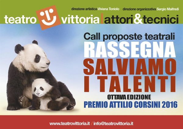 CALL PROPOSTE TEATRALI - RASSEGNA SALVIAMO I TALENTI 8^ EDIZIONE