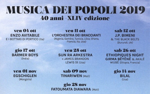 40 anni di Musica dei Popoli a Firenze