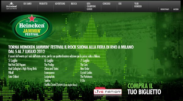 HEINEKEN JAMMIN' FESTIVAL 2012